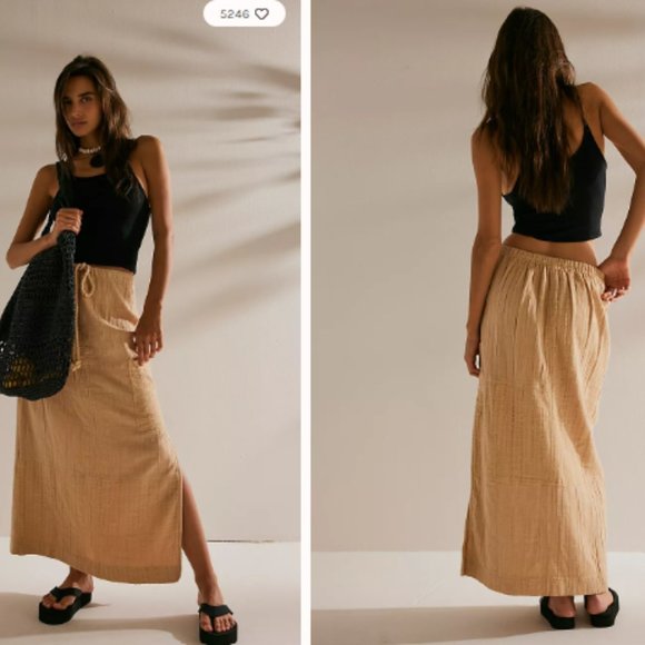 Free People Dresses & Skirts - Free People In The Spotlight Women's Casual Straight Maxi Skirt